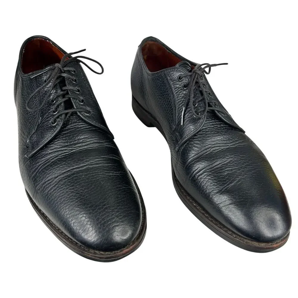 Allen Edmonds Men’s Pebbled Wide Black Leather Oxford Size US 10 E